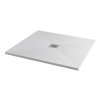 GRADE A1 - SILHOUETTE 800X800 ULTRA LOW PROFILE SQUARE TRAY