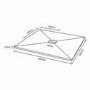 GRADE A1 - 900 x 900 Ultra Low Profile Shower Tray - Silhouette