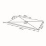 GRADE A3 - SILHOUETTE 800X1400 ULTRA LOW PROFILE TRAY