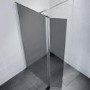 1850 x 800mm Walk-In Enclosure with Return Panel Smoked Glass - Neptune