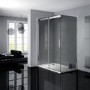 900 x 1200mm Smoked Glass Sliding Door Left Hand Shower Enclosure - Neptune