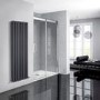 1200mm Smoked Glass Sliding Door Right Hand - Neptune