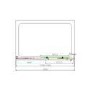 1200mm Smoked Glass Sliding Door Right Hand - Neptune