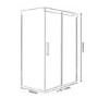 900 x 1200mm Smoked Glass Sliding Door Right Hand Shower Enclosure - Neptune