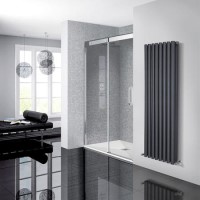 Chrome Sliding Shower Door Left Hand 1400 - Neptune