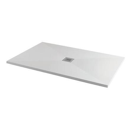 Stone Resin Ultra Low Profile Rectangular Walk In Shower Tray 1200 x 900mm - Silhouette
