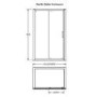 Pacific 1100mm Single Sliding Door