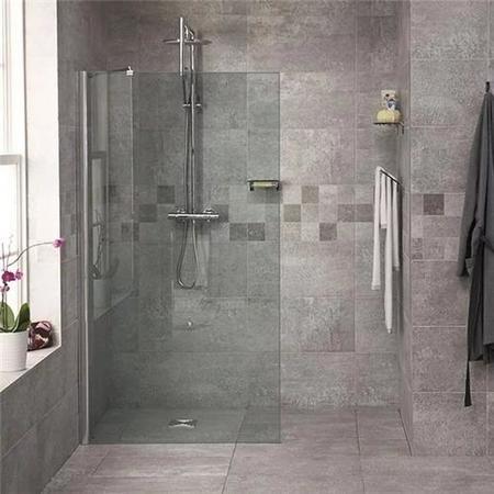 Reversible 1850 x 900 Wet Room Shower Screen
