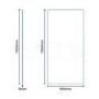 Reversible 1850 x 900 Wet Room Shower Screen