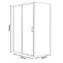1200 x 900mm Sliding Door Enclosure - 4mm Glass - Vega