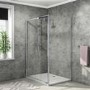 Sliding Door Enclosure 1200mm with Tray & Waste Rina Riser Rail Kit & Thermostatic Valve - Vega Range
