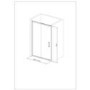 Sliding Door Enclosure 1200mm with Tray & Waste Rina Riser Rail Kit & Thermostatic Valve - Vega Range