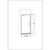 800mm Pivot Shower Door Enclosure with Side Panel - Vega