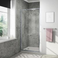 900mm Pivot Shower Door with Shower Tray - Vega