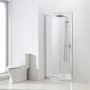 900mm Pivot Shower Door with Shower Tray - Vega