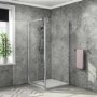 900mm Square Pivot Shower Enclosure with Shower Tray - Vega
