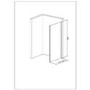 900mm Pivot Door Shower Enclosure - Vega