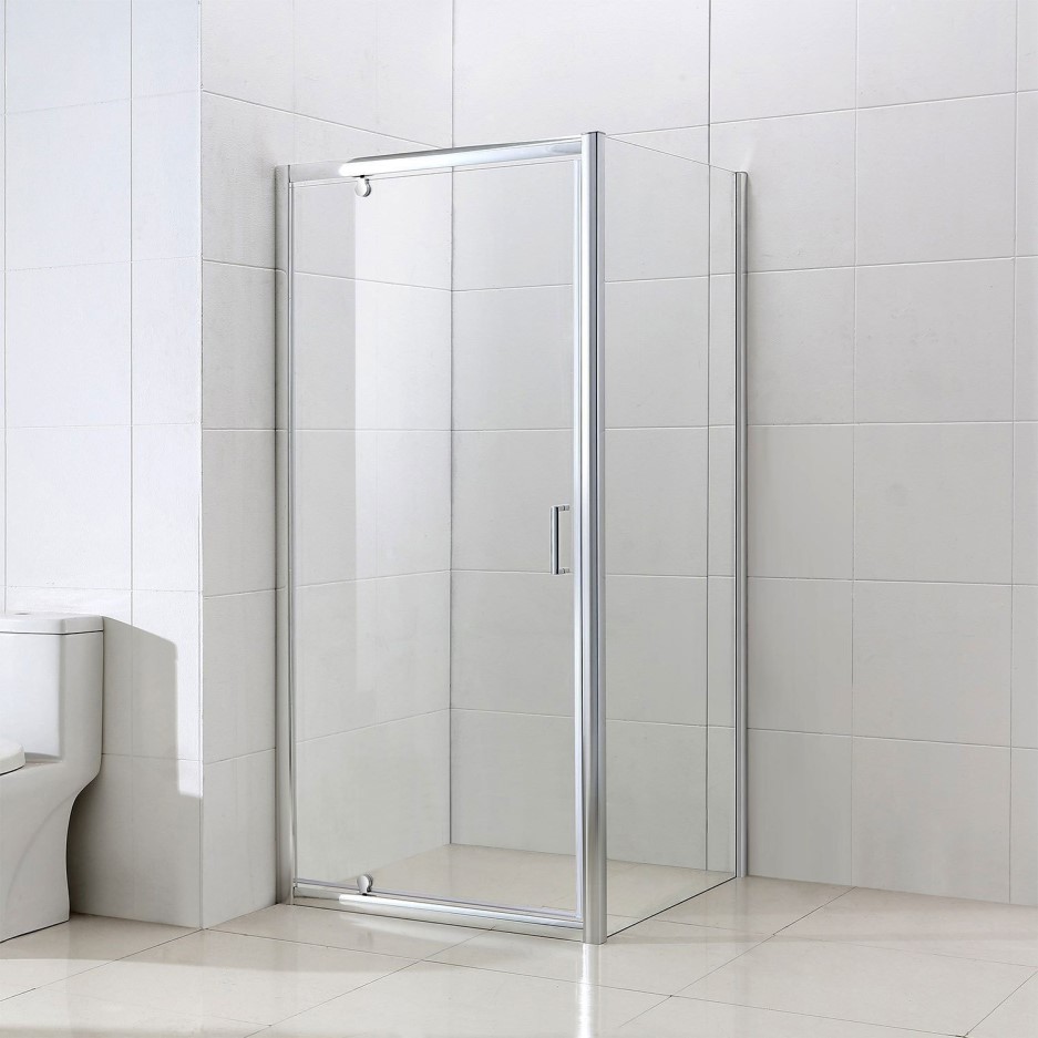 Pivot Door Shower Enclosure 900 x 900mm 4mm Glass Vega Range Better Bathrooms