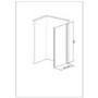 900mm Square Pivot Shower Enclosure - Vega