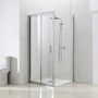 800 x 800 Bi Fold Shower Enclosure with Silhouette Tray - Vega Range