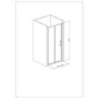 Bi-Fold Shower Enclosure with Shower Tray Rina Riser Rail Kit Shower Valve & Waste 900 x 900mm - 4mm Glass - Vega Range