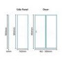 Aquafloe 1000 x 760 Sliding Door Enclosure