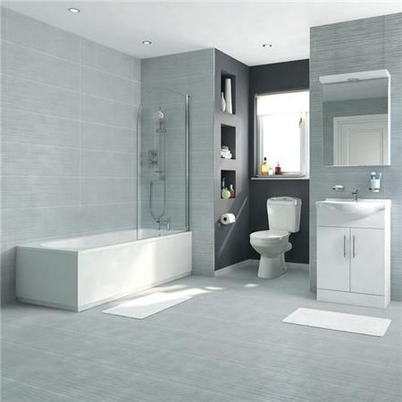 Alton Sydney 55 Vanity Unit Straight Bath Bathroom Suite