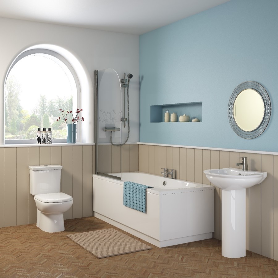 Otley Single Ended Round Bath with Premiercast - 1700 x 700mm