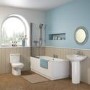 Otley Single Ended Round Bath with Premiercast - 1800 x 800mm
