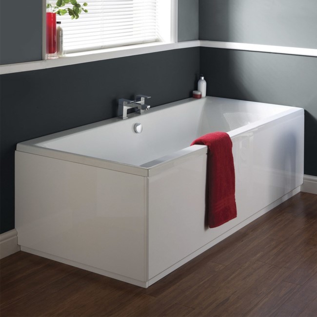 Asselby Double Ended Square Bath - 1700 x 750mm
