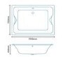 Marino Double Ended Bath - L1950 x W1350mm