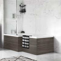 Austin 1700mm Grey Avola L-Shaped Front Bath Panel