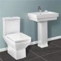 Tabor Close Coupled Toilet & Turin Full Pedestal Two Piece Suite