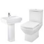 Tabor Close Coupled Toilet & Turin Full Pedestal Two Piece Suite