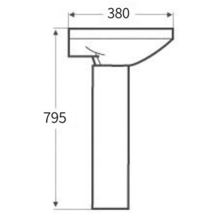 1700mm Straight Bath Suite with Panel Toilet & Basin - Tabor