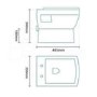 Grade A1 - Wall Hung Toilet with Soft Close Seat - Tabor