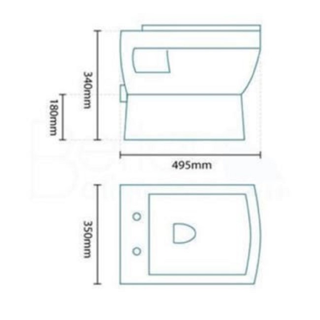 Wall Hung Toilet with Soft Close Seat - Tabor