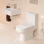 Dee Close Coupled Toilet and Wall Hung Basin Bathroom Suite