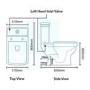 Close Coupled Toilet with Soft Close Seat - Line