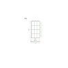 Single Ended Shower Bath with Front Panel &amp; Left Hand Black Grid Bath Screen 1500 x 700mm - Alton