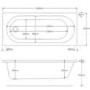 GRADE A2 - Alton Round Single Ended Bath - 1600 x 700mm