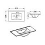 1700mm Straight Bath Suite with Front Panel & White Toilet and Sink Unit - Alton
