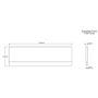 1700mm Straight Bath Suite with Front Panel & White Toilet and Sink Unit - Alton