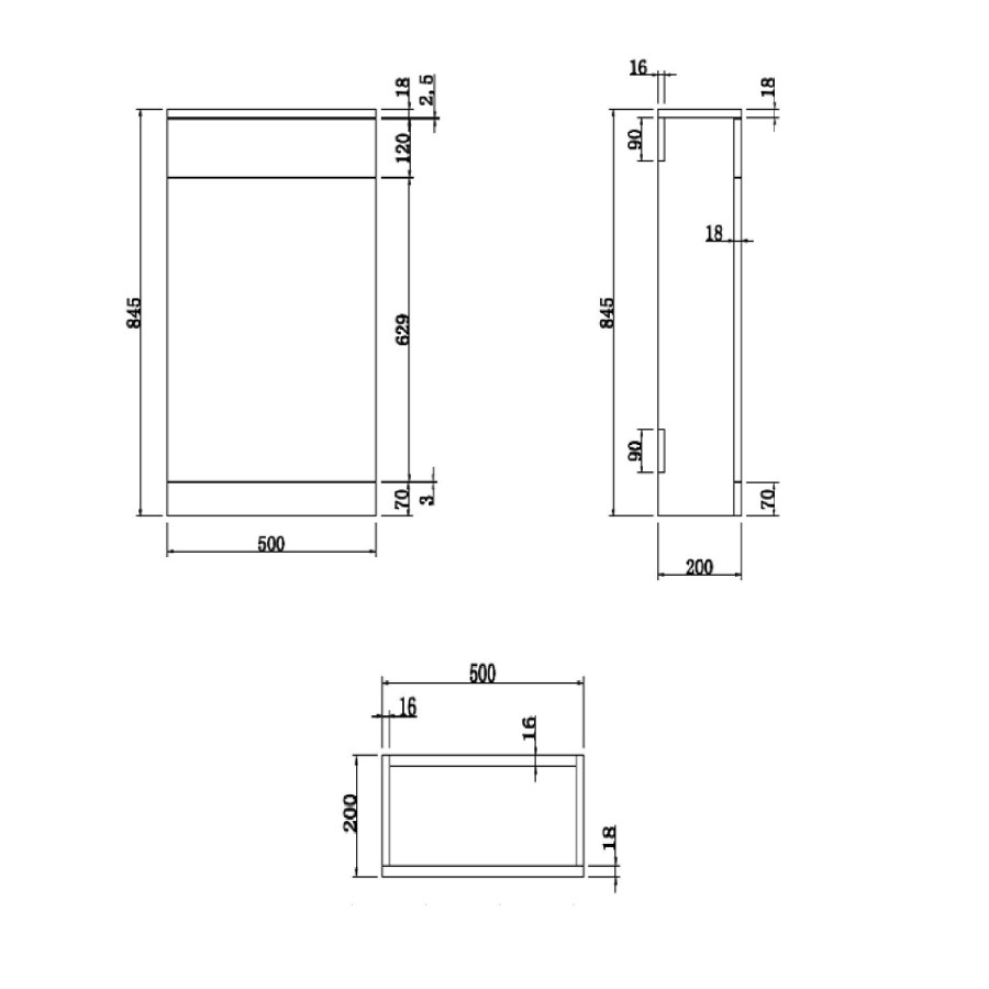 1700mm Straight Bath Suite with Front Panel & White Toilet and Sink Unit - Alton