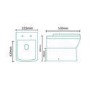 1700 Single Ended Bath +  Ashford Wood Effect Combi Unit with Tabor BTW