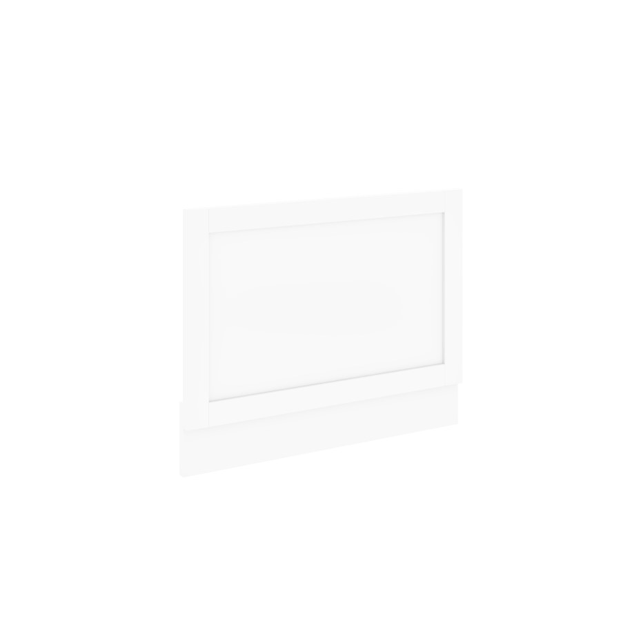 1700mm Round Single Ended Bath  & Matt White Bath Front & End Panel  