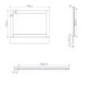 1700mm Round Single Ended Bath  & Matt White Bath Front & End Panel  