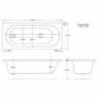 GRADE A2 - Alton Round Single Ended Bath - 1700 x 700mm