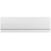 Single Ended Shower Bath with Front Panel &amp; Brushed Brass Screen 1700 x 700mm - Alton
