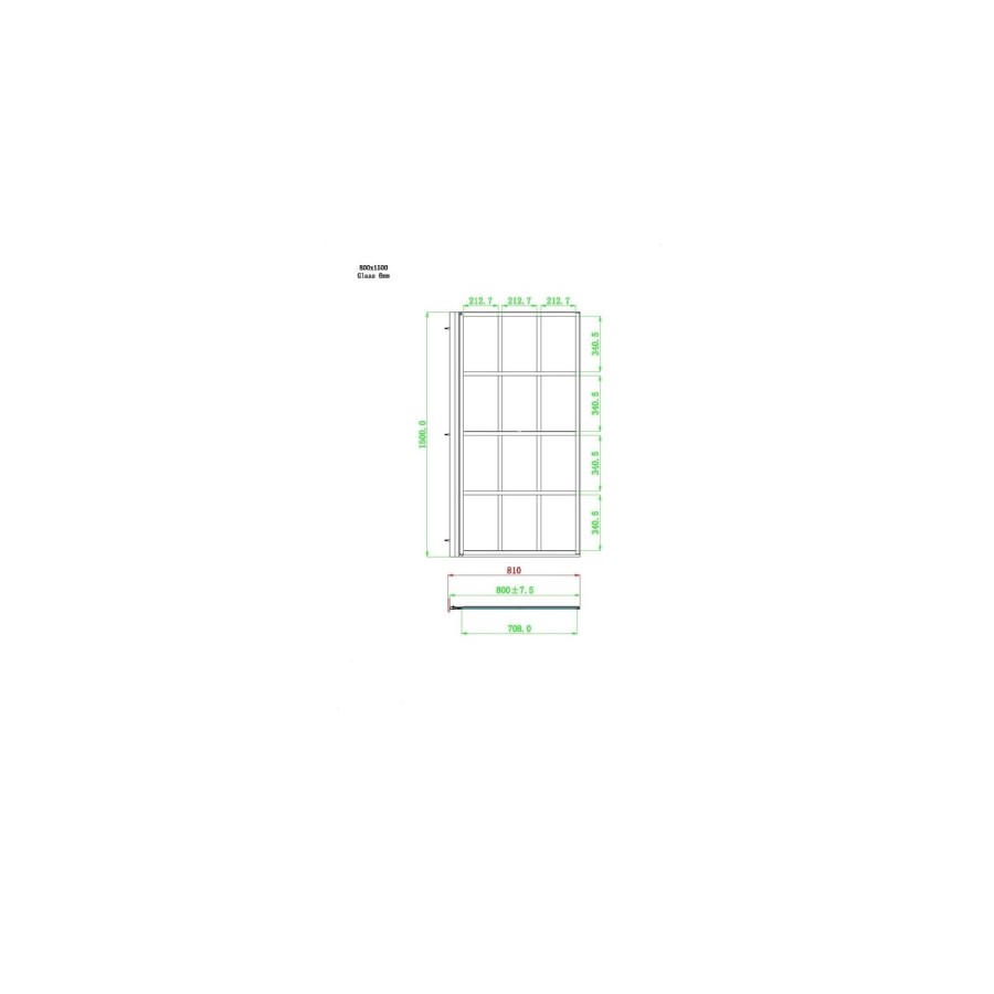 Single Ended Shower Bath with Front Panel & Left Hand Black Grid Bath Screen 1700 x 750mm - Alton